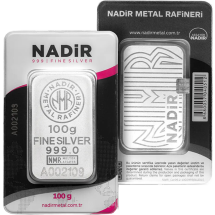 Nadir Metal Rafineri  100g srebrna sztabka